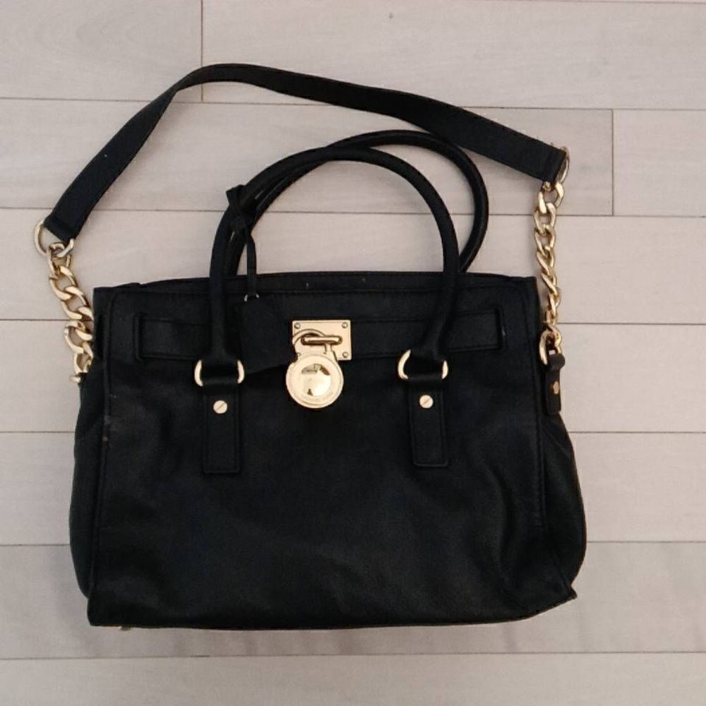 Michael Kors Women's Hamilton North South Tote Black